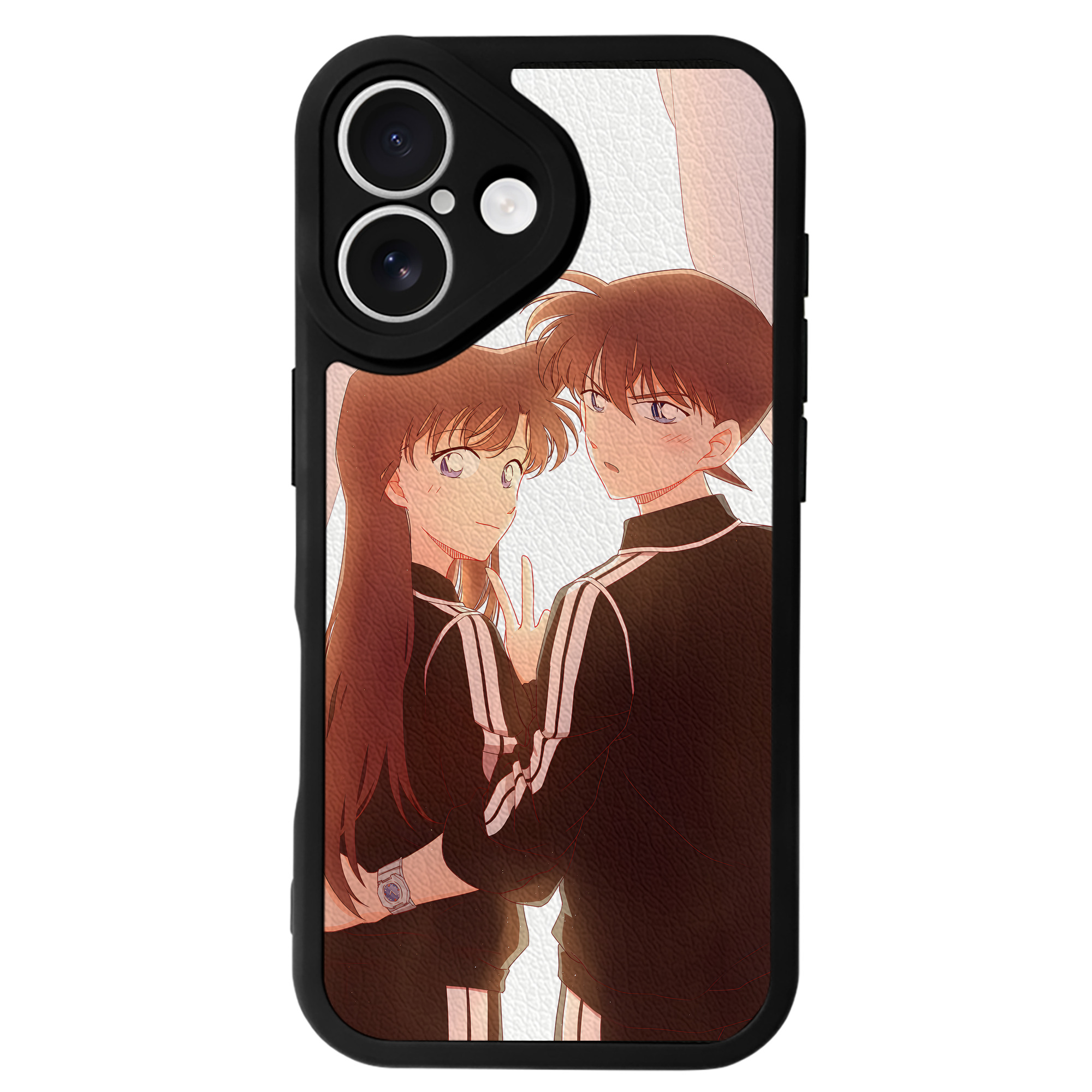 （画像用） 名探偵コナン Detective Conan 【iPhone 16シリーズ対応】シリコンスマホケース（レザー調） 材質：シリコン